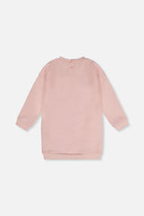 Sweatshirt Dress With Sequins Dusty Pink-4