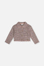 Short Jacket Pink And Black Knit-0