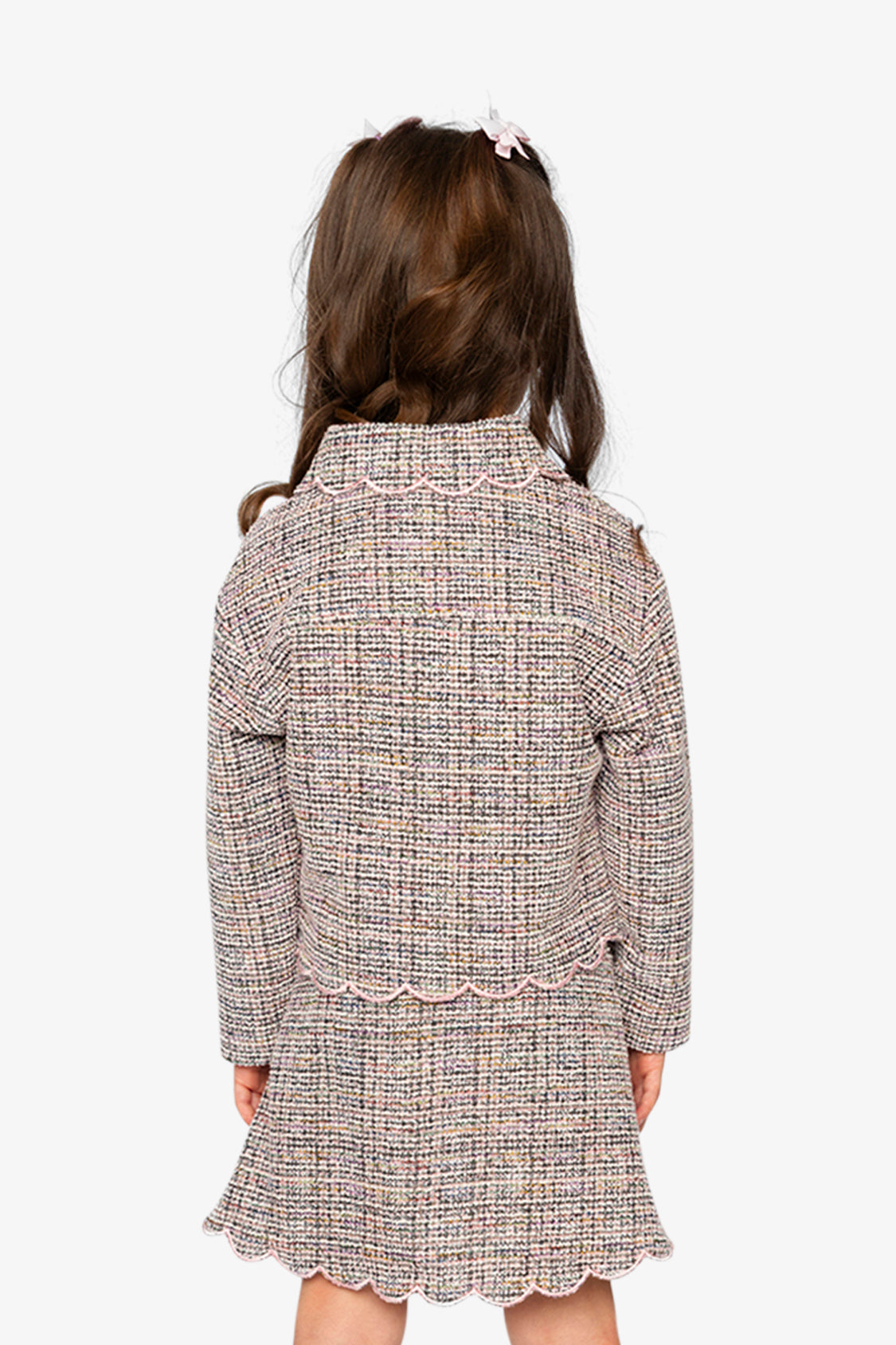 Short Jacket Pink And Black Knit-3