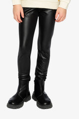Faux Leather Leggings Black-1