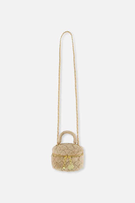 Faux Fur Small Bag Beige-0