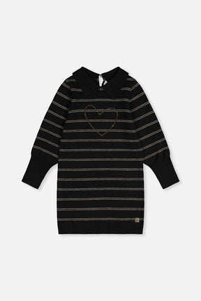 Knitted Dress Black And Gold-0