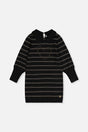 Knitted Dress Black And Gold-0