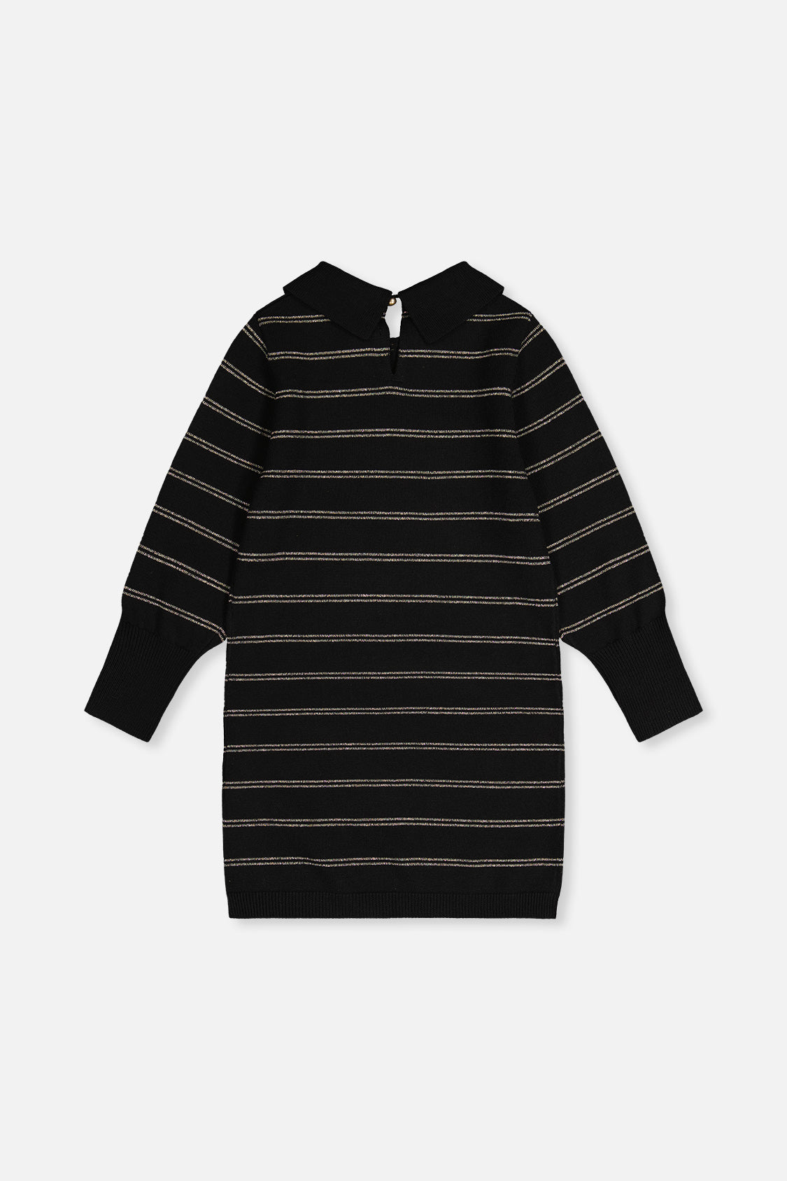 Knitted Dress Black And Gold-4