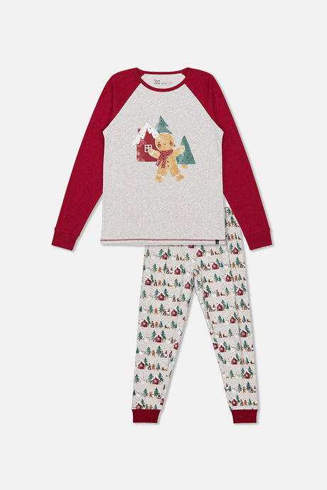 Women Two Piece Christmas Pajama Set Holiday Print-0
