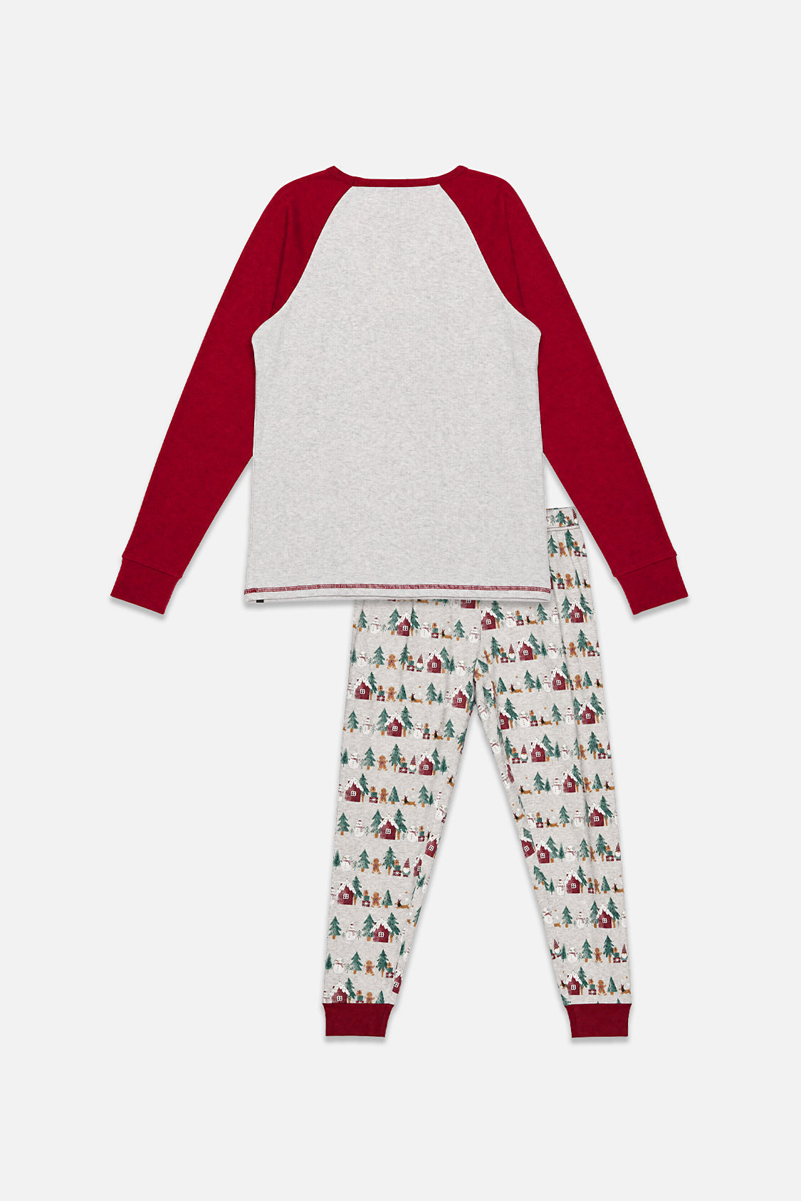 Women Two Piece Christmas Pajama Set Holiday Print-3