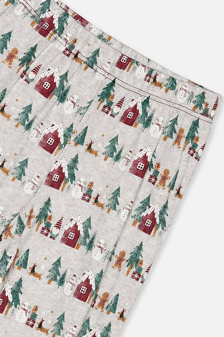 Women Two Piece Christmas Pajama Set Holiday Print-2