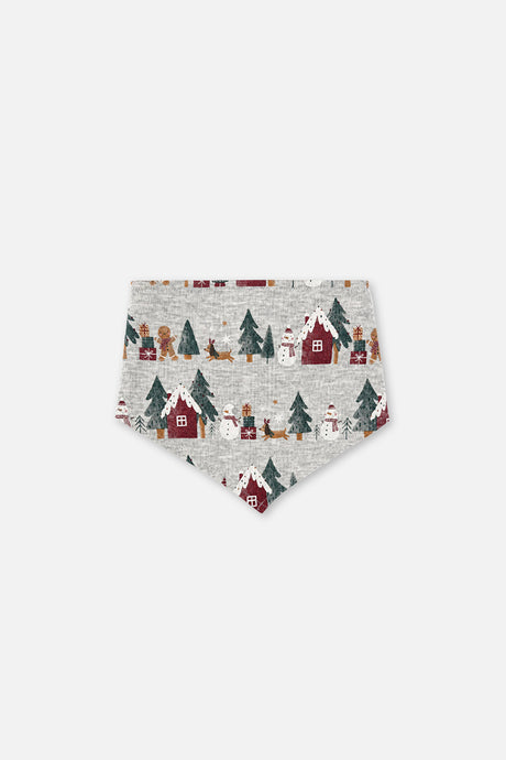 Organic Cotton One Piece Christmas Bandana For Dogs Holiday Print-0