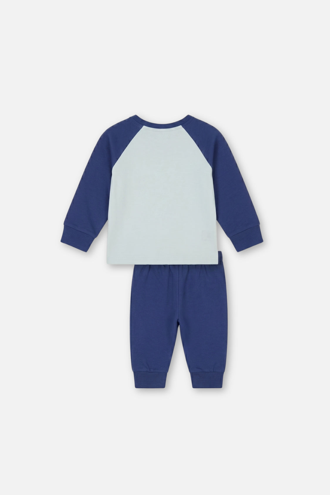 Baby Organic Cotton T-Shirt & Pant Set Very Pale Turquoise-1