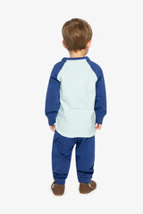 Organic Cotton T-Shirt & Pant Set Very Pale Turquoise-2