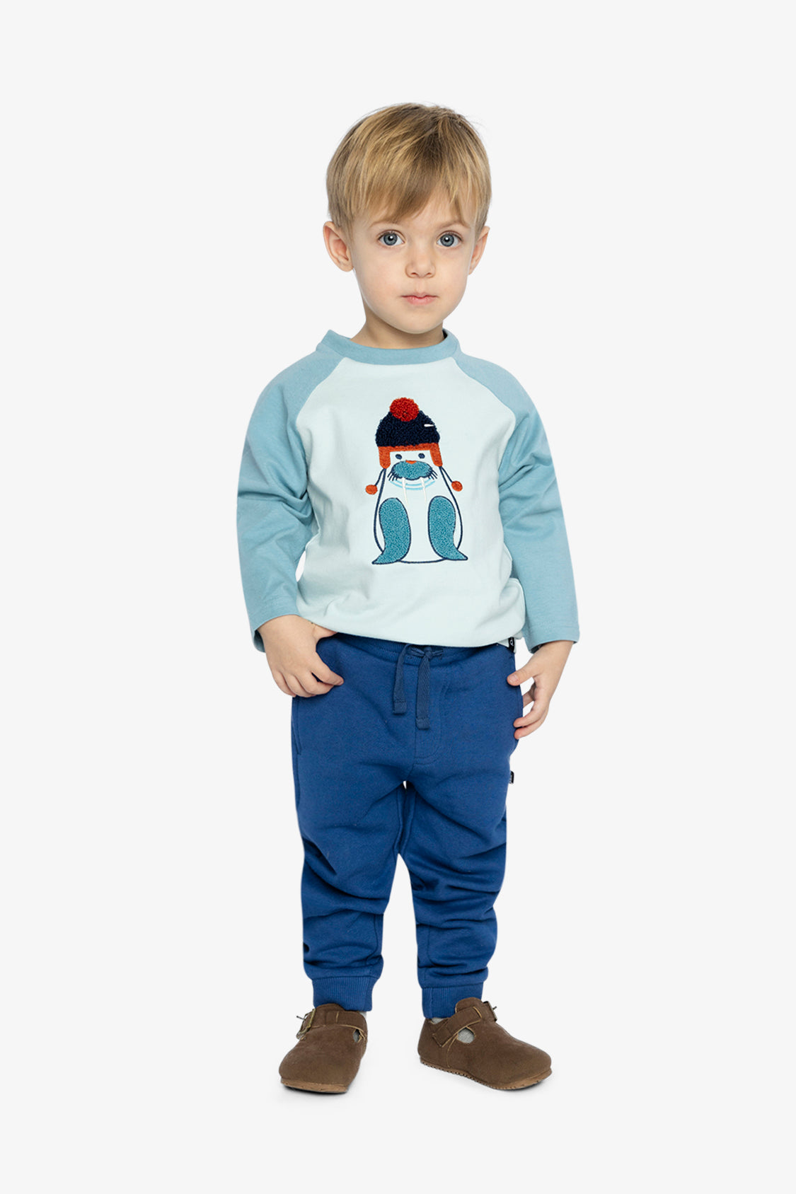 Fleece Sweatpants Blue-4