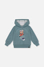 Hoodie With Screenprint Pale Turquoise-0