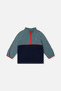 Zip Mock Neck Top Pale Turquoise-0