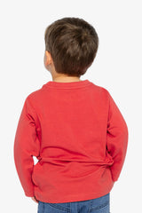 Long Sleeve Organic Cotton T-Shirt Rose Orange-3