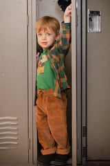 Plaid Shirt Orange, Blue And Green-1