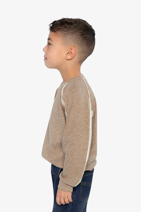 Brushed Jersey Top With Raglan Sleeves Taupe-2