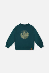 Fleece Sweatshirt Green Forest-0