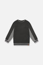 Flat Back Rib Sweatshirt Grey-0