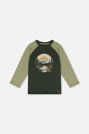 Raglan T-Shirt Dark Turquoise-0