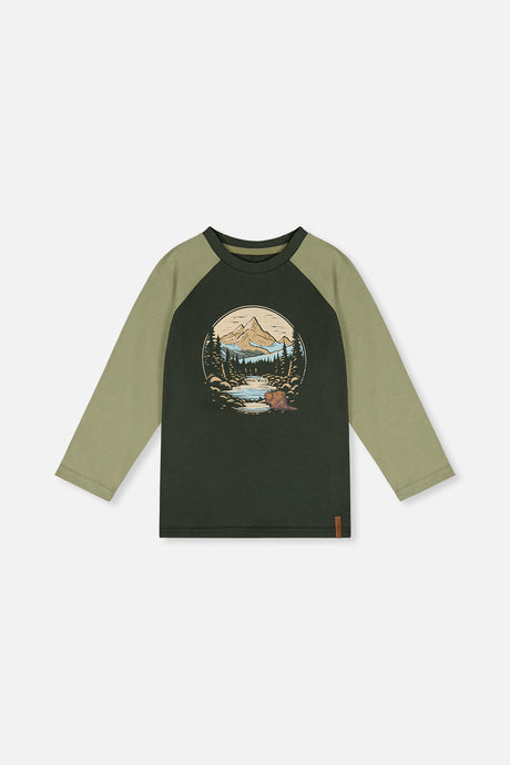 Raglan T-Shirt Dark Turquoise-0
