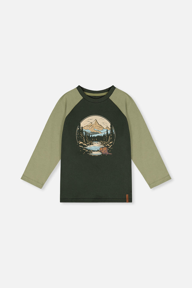 Raglan T-Shirt Dark Turquoise-0