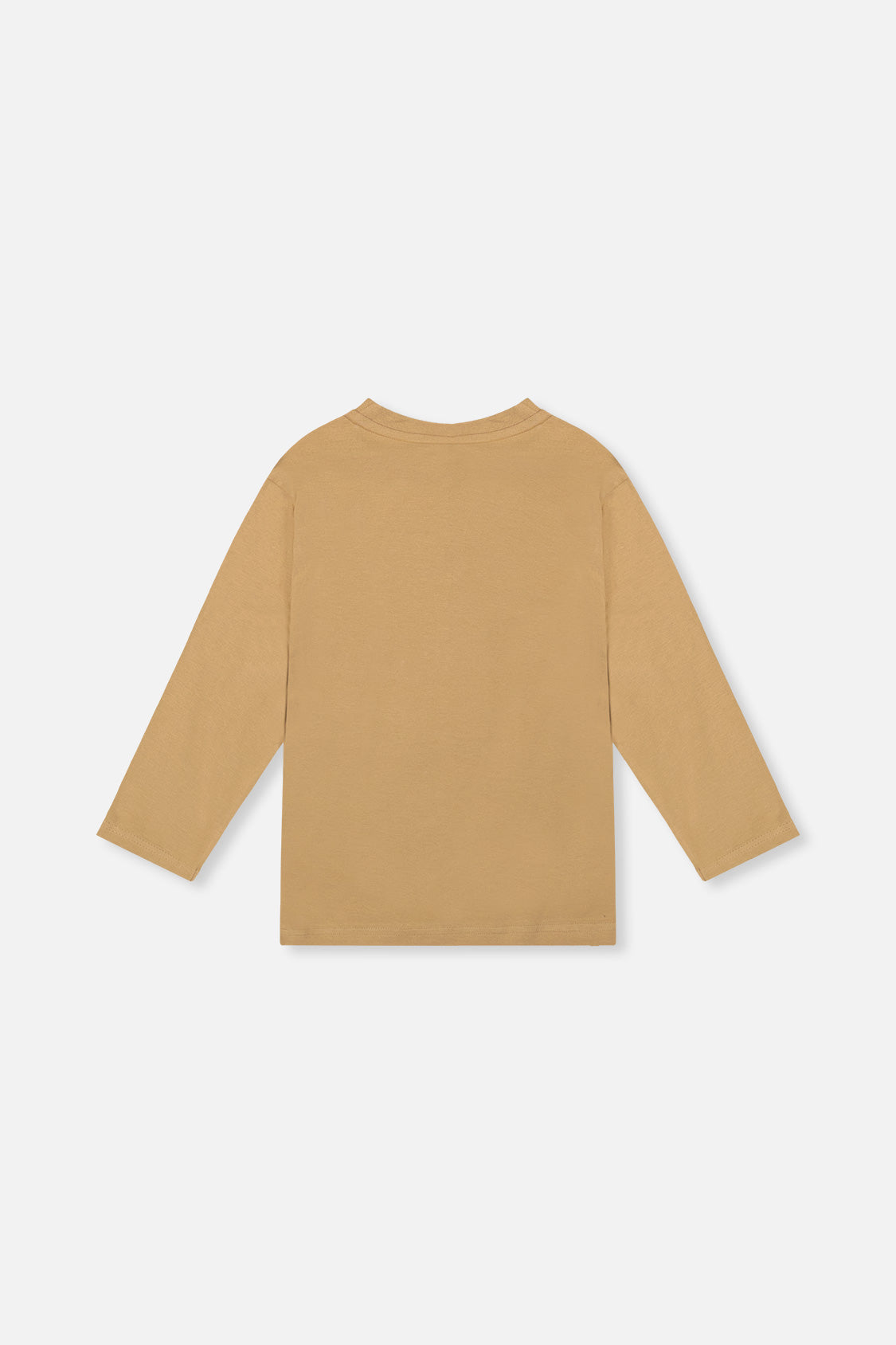 Deux par Deux beige organic cotton long-sleeve t-shirt, product photo 2