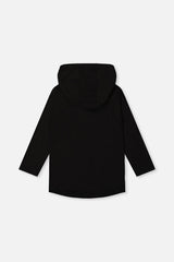 Deux par Deux Raglan Hooded T-Shirt Black And Brown