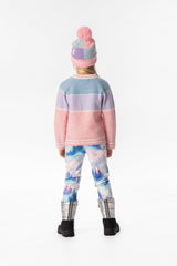 Lookbook look featuring the Deux par Deux light blue and light pink SKI sweater
