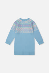 Knit Dress Light Blue-1