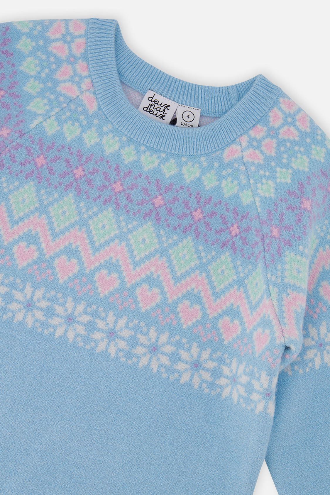 Knit Dress Light Blue-2