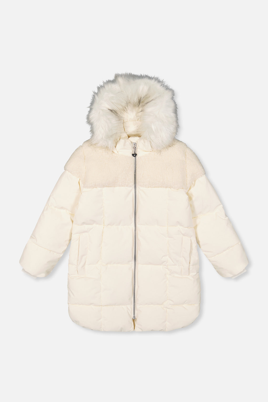 Long Winter Puffer Coat Off-White-0