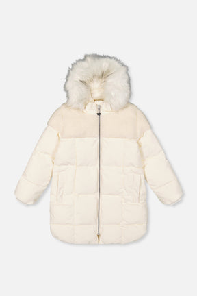 Long Winter Puffer Coat Off-White-0