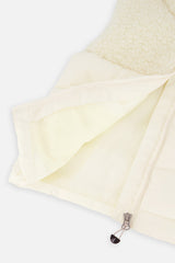 Deux par Deux Sleeveless Mid-Season Vest Off-White