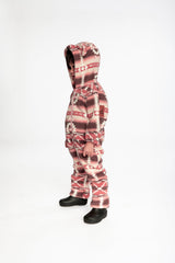 Baby Mid-Season Plush One-Piece Outerwear Aztec Pink-2