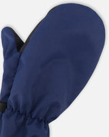 Mid-Season Mittens Navy Blue-1