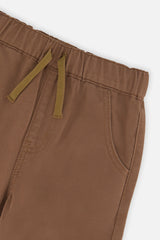 Deux par Deux Baby Twill Pants With Cargo Pockets Neutral Brown