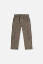 Twill Pants With Cargo Pockets Grey-0
