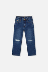 Stretch Jeans Navy Blue Denim-0