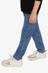 French Terry Denim Pants Light Blue-2