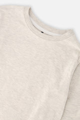 Deux par Deux Organic Cotton Long Sleeve T-Shirt Heather Grey