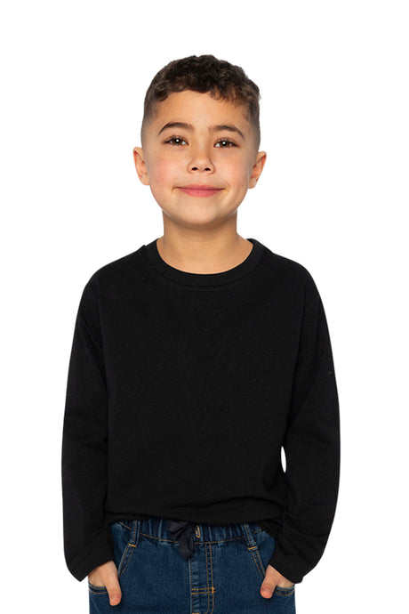 Organic Cotton Long Sleeve T-Shirt Black-1