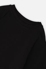 Deux par Deux Organic Cotton Long Sleeve T-Shirt Black