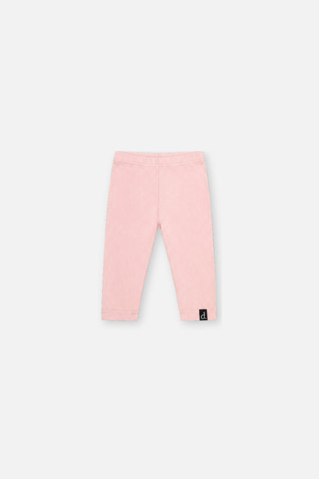 Baby Rib Leggings Pale Dusty Pink-0