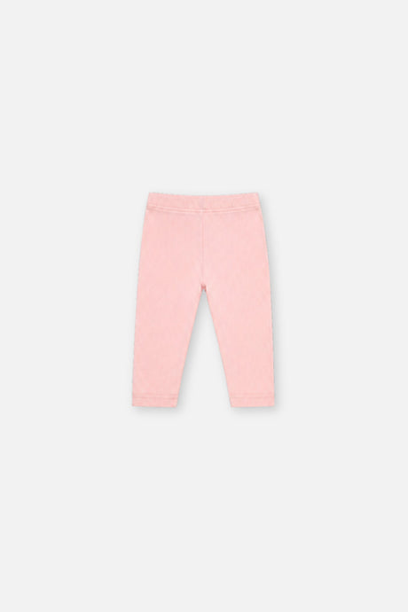 Baby Rib Leggings Pale Dusty Pink-1