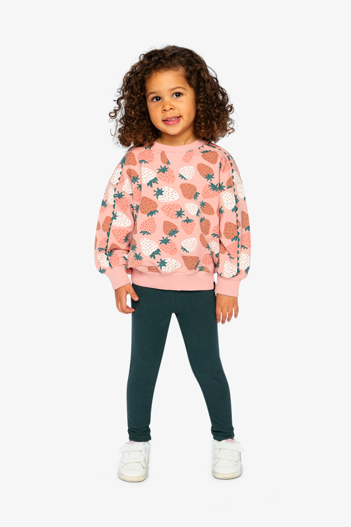 Rib Leggings Jasper Printed Green-4