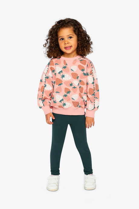 Rib Leggings Jasper Printed Green-4