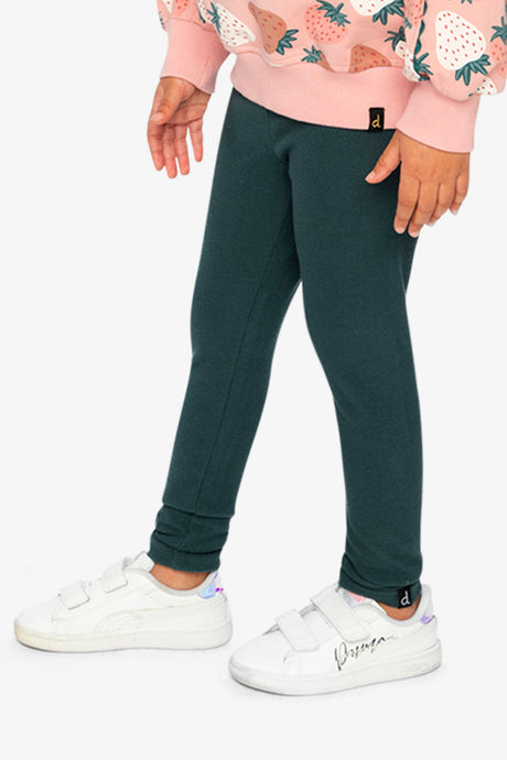Rib Leggings Jasper Printed Green-2