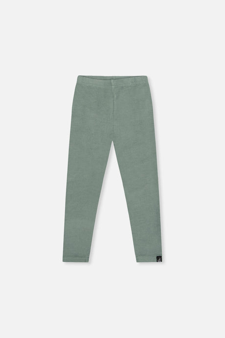 Rib Leggings Green Printed Green-0