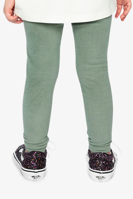 Rib Leggings Green Printed Green-3