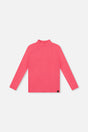 Brushed Rib Mock Neck Top Pink-0